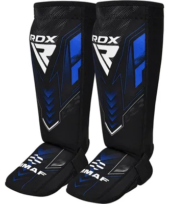 Produktbild von RDX Sports IMMAF Neopren-Schienbein- und Spannschützer Blau - S