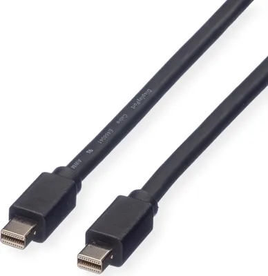 Produktbild von ROLINE DisplayPort Kabel, Mini DP ST - Mini DP ST, schwarz, 3 m