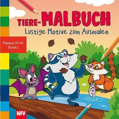 Immagine prodotto di Libro da colorare con animali: divertenti immagini da colorare
