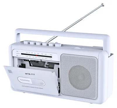 Obrázok produktu pre Prenosný kazetový prehrávač s AM/FM rádiom a Bluetooth