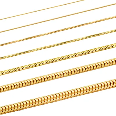 Produktbild von Goldkette Schlangenkette Länge 40cm - Breite 1,2mm - 333-8 Karat Gold