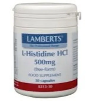 Productafbeelding van Lamberts L-Histidine 500mg (30 capsules)