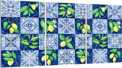 Obrázek produktu pro Krycí desky varné desky 3 kusy 30x52 Skleněný keramický kryt varné desky, mozaika citron