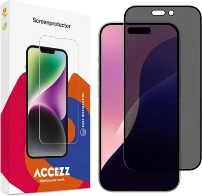 Image de Accezz Gehard Glas Privacy Screenprotector pour l'Apple iPhone 16 Pro Max / 17 Pro Max