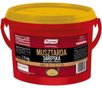Zdjęcie produktu dla Musztarda sarepska 2,5kg Prymat GastroLine