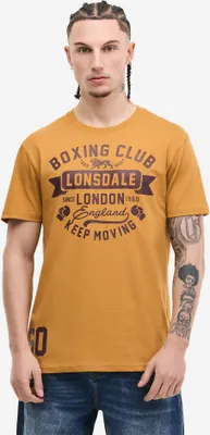 Produktbild von Herren T-Shirt normale Passform GRUTING Ochre/Oxblood 3XL Lonsdale