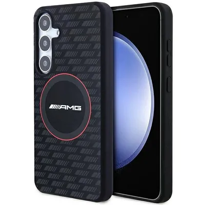 Produktbild von AMG AMHMS24M23SMRK S24+ S926 schwarz hardcase Silicone Carbon Pattern MagSafe Schutzhülle