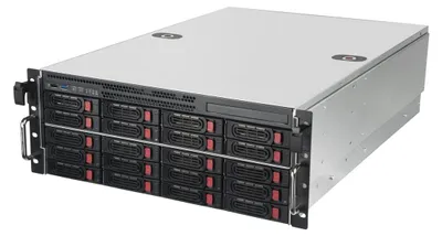 Produktbild von Silverstone SST-RM43-320-RS, HDD-Gehäuse, 2.5/3.5", SAS, SAS-2, SAS-3, SATA, Serial ATA II, Serial ATA III, 12 Gbit/s, Hot-Swap, Grau