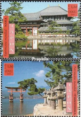 Produktbild von Briefmarken UNO - Genf 2001 Mi 415-416 (kompl.Ausg.) postfrisch Japan