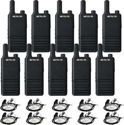 Obrázek produktu pro Retevis Walkie Talkie RT622P, PMR 446 Profesionální radiostanice Dobíjecí, 1620 mAh, VOX, 16 CTCSS DCS Lehká přenosná radiostanice 10s