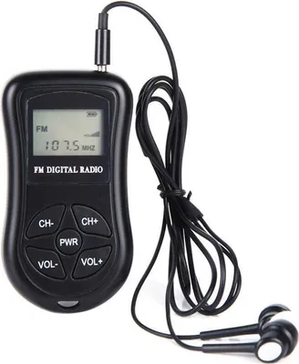 Produktbild von Taschenradio, tragbares Mini-FM-Radio mit LCD-Display, Kopfhörern und Trageschlaufe, kleines, batteriebetriebenes Handradio für Spaziergänge, Joggen, Fitnessstudio und Camping