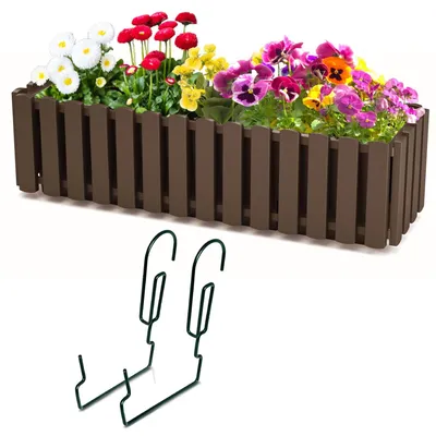 Productafbeelding van Heklook Balkonbak met Haak 58 cm Bruin