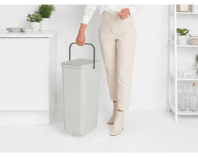 Produktbild von Brabantia Sort & Go, 40 l, Rechteckig, Kunststoff, Hellgrau, Manuell, Belgien