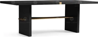 Produktbild von Esstisch Esszimmertisch Tisch Esszimmer Holz Schwarz Esszimmermöbel