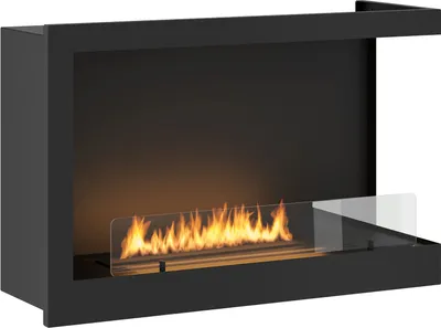 Obrázok produktu pre InFire Inside P800 etanolový krb pravý otvorený čierny bez rámu