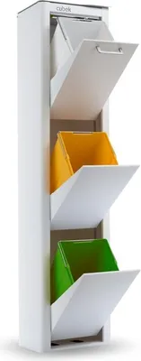 Produktbild von DON HIERRO - CUBEK - Mülleimer / Abfalleimer Mülltrennsystem 60L - 3x20L