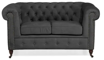 Produktbild von Design Zweisitzer Möbel 2 Sitzer Sofa Couch Polster Lounge Club Couchen Sofas