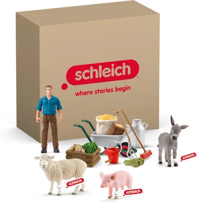 Produktbild von Schleich 72287 Farm World Bauernhof Spielset Tierfütterung