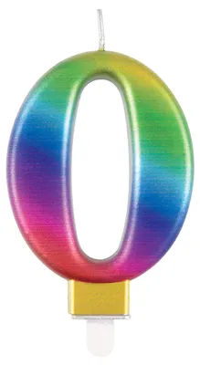 Immagine prodotto di Candela arcobaleno, numero 0