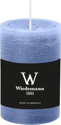 Produktbild von INNA-Glas Stumpenkerze AURORA, graublau, 9 cm, Ø5,8 cm, 30h - Germany - Votivkerze