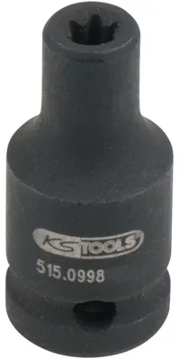 Image de douille de force 1/4" Torx E, courte, E4