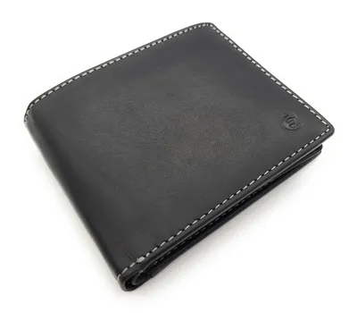 Produktbild von Esquire kompakte echt Leder Geldbörse Portemonnaie mit RFID Schutz schwarz