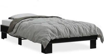 Obrázok produktu pre vidaXL Rám postele čierny 90x190 cm materiál na báze dreva a kovu