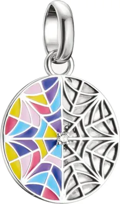 Obrázok produktu pre Prívesok z recyklovaného striebra 925 s farebným smaltovaným okienkom, Thomas Sabo model: CC1314-691-7