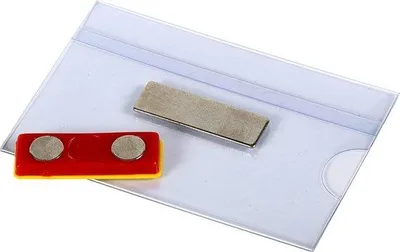 Produktbild von Famanu Namensschild mit Magnet 90x54mm - 24 Stück