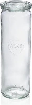 Zdjęcie produktu dla 6x Szklany słoik cylindryczny Weck z pokrywką Kształt cylindra 600 ml