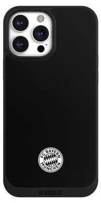 Produktbild von NIVOCASE Handyhülle für Apple iPhone 13 Pro Max Hülle NIVOpure Case Schwarz FC Bayern München FCB Offizielles Lizenzprodukt