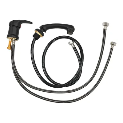 Produktbild von Mischbatterie und Handbrause Wasserhahn für mit Waschbecken 8611 8675 8010 8670 8692 8620 8679,WH8005BK (Schwarz)