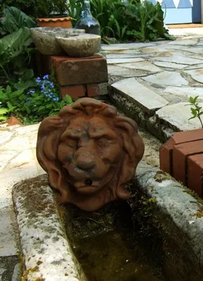 Produktbild von Wasserspeier Löwe - Auslauf für Wandbrunnen Brunnenauslauf, Speier Wasserauslauf