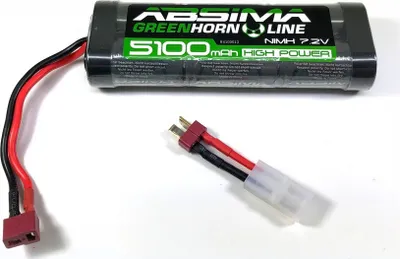 Immagine prodotto di Greenhorn NiMH Stick Pack 7,2V 5100 (spina a T + adattatore Tamiya)