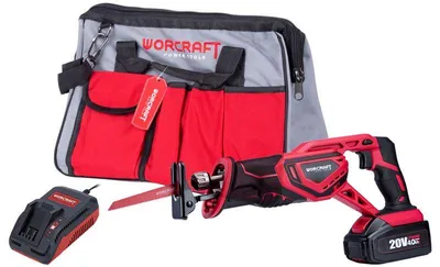 Obrázek produktu pro Set Worcraft WSET-09 S20Li ShareSYS, chvostová píla, 1x akumulátor 2.0 Ah, 1x nabíjačka + brašňa