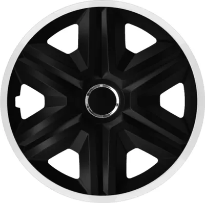 Produktbild von Radkappen 16 "FAST LUX WHITE 4 Stück Radzierblenden weiß/schwarz 4er Set
