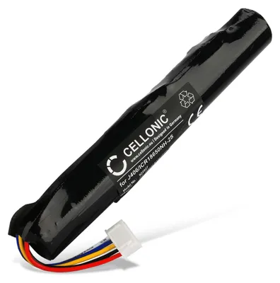 Produktbild von CELLONIC 1x Akku für Lautsprecher Kompatibel mit Bang & Olufsen BeoPlay A2, BeoLit 17, BeoLit 15, J406/ICR18650NH-2S - (3400mAh, 7.4V)