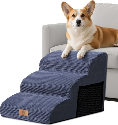 Produktbild von Hundetreppe 2-teilig Schaumleiter für Tiere grau nicht rutschig