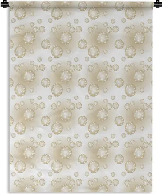 Produktbild von MuchoWow® Wandteppich Wandbehang Weihnachtskugeln - Winter - Weihnachten 150x200 cm Tapisserie Dekoration Wandtuch - Wandaufhängung - Moderner