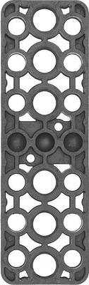 Produktbild von GV Unterlegplatte, 160 x 50 x 15 mm, Kunststoff grau