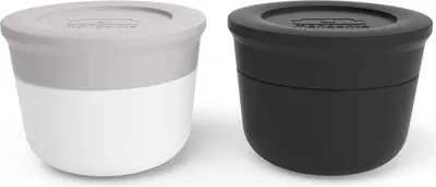 Zdjęcie produktu dla Monbento - Zestaw 2 pojemników Temple S Grey Black