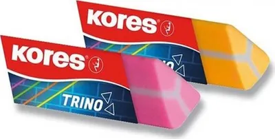 Obrázek produktu pro Plastová guma Kores "Trino" neonové barvy náhodná barva (1 kus)