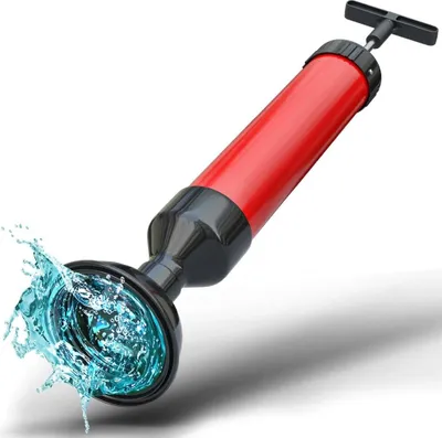 Produktbild von Rohrreinigungsspumpe 2.0 - [0,8 L] - Abflusspumpe für eine schnelle Siphonreinigung - Ideale Abflussreiniger Pumpe für Küche und Bad!