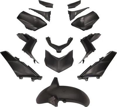 Image de Kit carénage TNT 13 pièces noir mat pour Yamaha X-Max 125-300