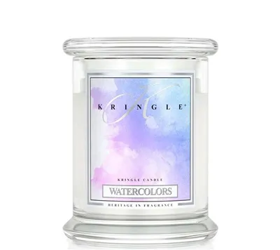 Productafbeelding van Kringle Candle geurkaars, pot, medium, aquarelmotieven