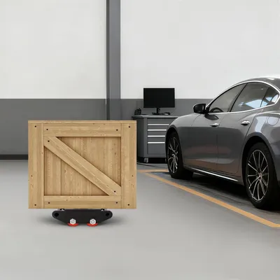 Produktbild von Schwerlastrollen mit 6T Tragkraft, Transportrollbrett für Maschinenbeweger mit 4 PolyurethanRollen und 360° Drehkopf, Möbeltransporthilfe für Industrie und Werkstatt