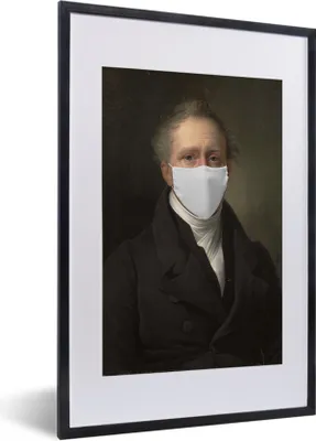 Produktbild von MuchoWow® MuchoWow® Gerahmtes Poster Daniel Francis Schas - Dubois Drahonet - Mundkapsel 40x60 cm - Poster mit zchwarzem Bilderrahmen - Poster in Rahmen