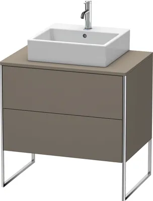 Produktbild von Waschtischunterbau XSQUARE 778x800x548mm flannel grey seidenmatt 778 x 800 x 548 mm flannel grey seidenmatt