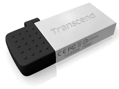 Image de Clé USB Transcend JetFlash 380S 64 Go USB Type-A 2.0 Argent