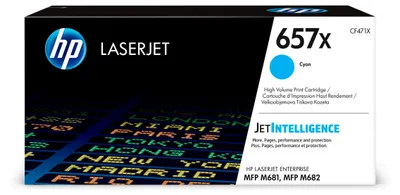Image de HP 657X - Rendement élevé - cyan - Original - LaserJet - Cartouche de toner (CF471X)